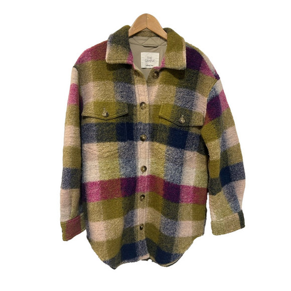 Aritzia Jackets & Blazers - Aritzia Wilfred Free Plaid Ganna Shirt Jacket, size Medium